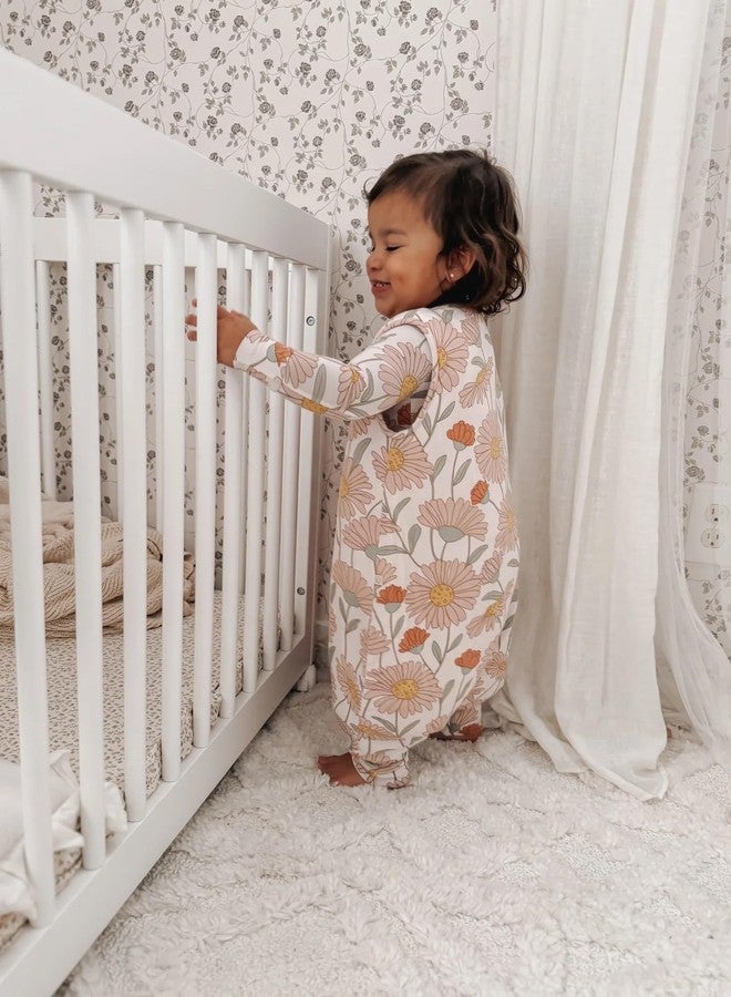 GUNAMUNA Baby Footie Sleep Bag – Walkable Wearable Blanket with DIAPER-ZiP, Convertible Foot Cuffs, Anti-Slip Grips, 0.5 TOG, Beauty, 3-6 Months - Image 4